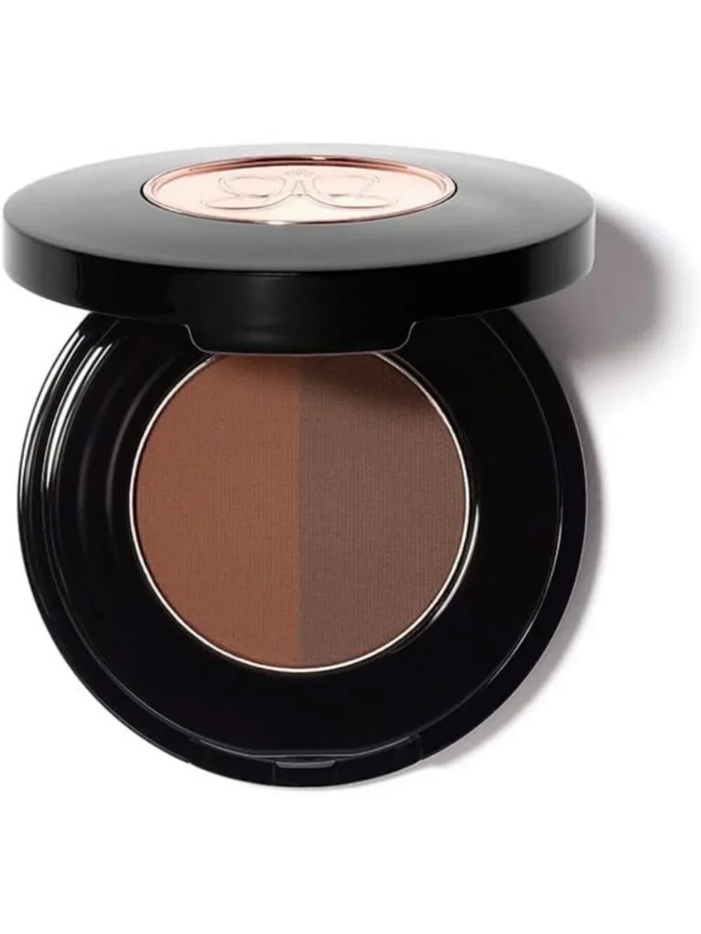 High-Pigment Brow Powder Duo - Blendable Compact with Mirror for Perfect Brows